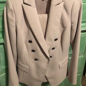 White House black market pale wisteria trophy jacket